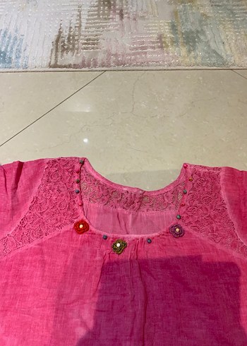 Pembe elbise - Görsel 4