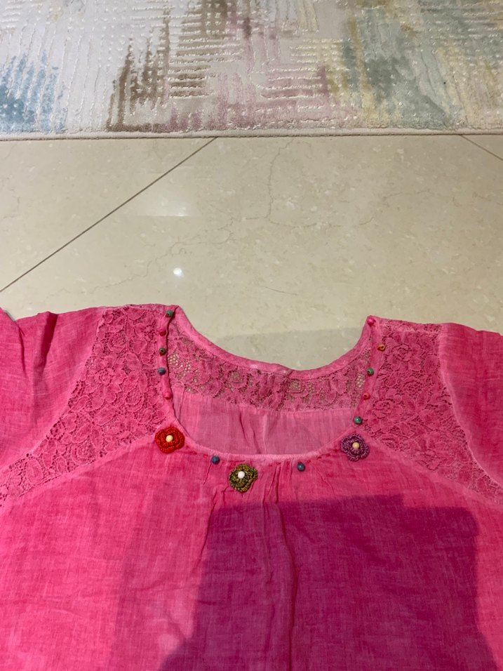 Pembe elbise - Görsel 4