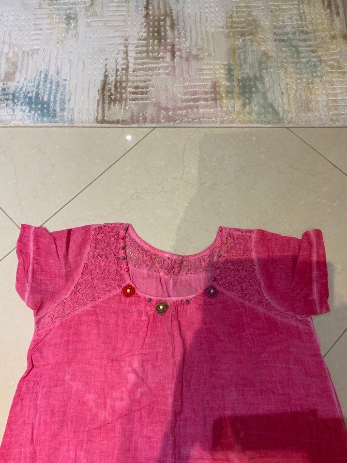 Pembe elbise - Görsel 3