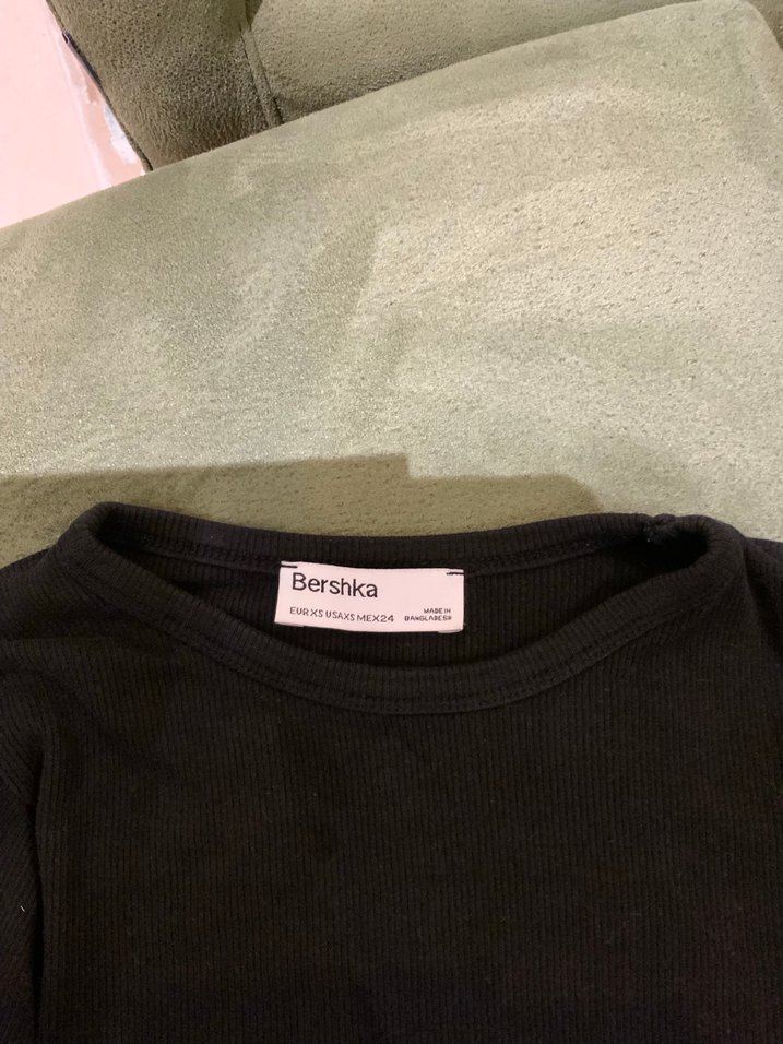 Bershka Siyah Crop - Görsel 5