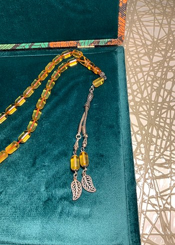 Damla Kehribar Tesbih - Görsel 2