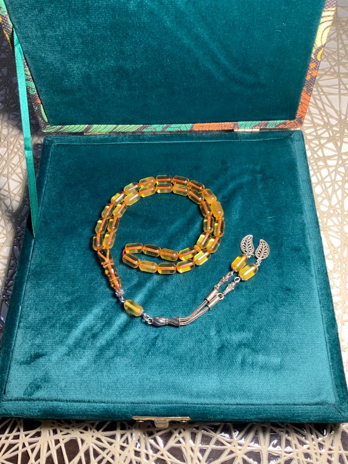 Damla Kehribar Tesbih - Görsel 5