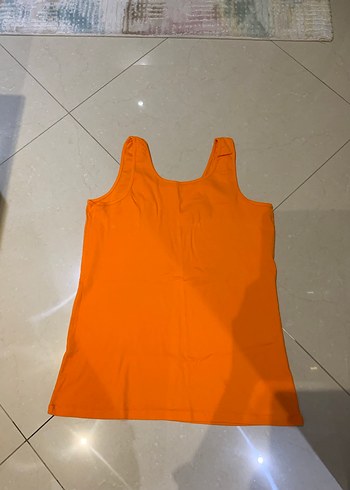 Turuncu Kolsuz Bluz - Görsel 5