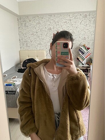 Bershka peluş mont