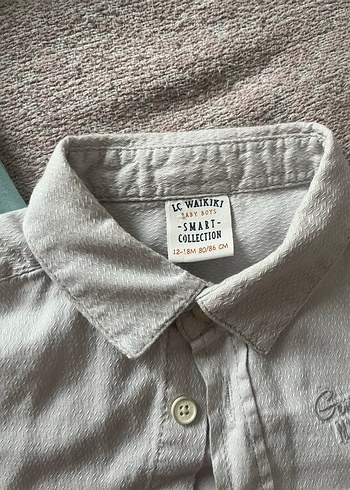 Erkek Çocuk yeşil Uzun Kollu ve gri kısa kollu Pamuklu Gömlek - Görsel 8