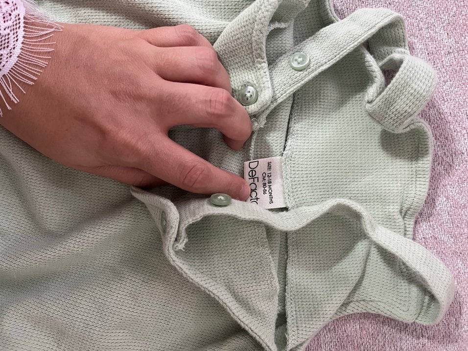 Yeşil Pamuklu Bebek Erkek Kısa Kollu Takım - Görsel 4