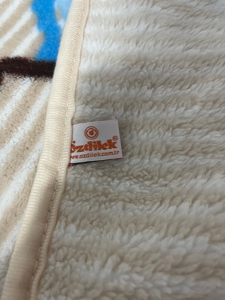 Mavi Baskılı Bebek Battaniyesi - Görsel 4