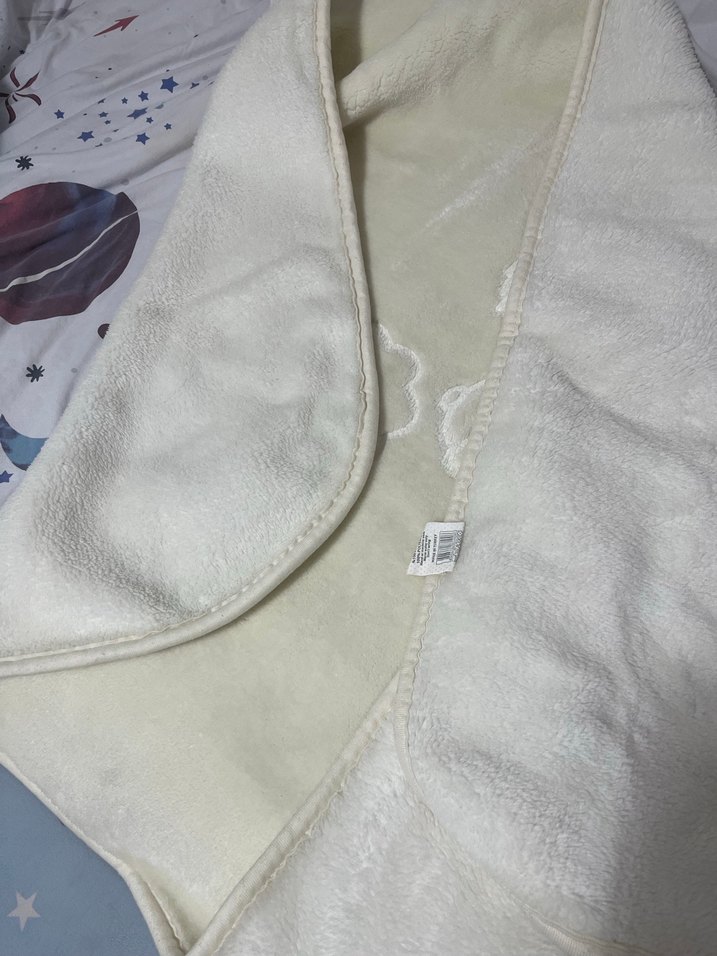 Krem Desenli Bebek Battaniyesi - Görsel 5