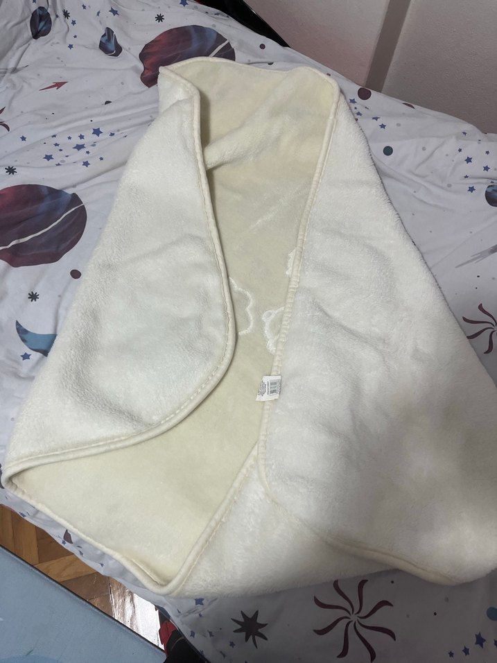 Krem Desenli Bebek Battaniyesi - Görsel 4