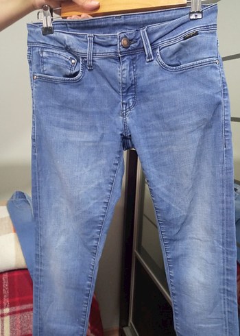 s Beden 3 adet Bohem Gri Bol Kesim Midi Denim Pantolon