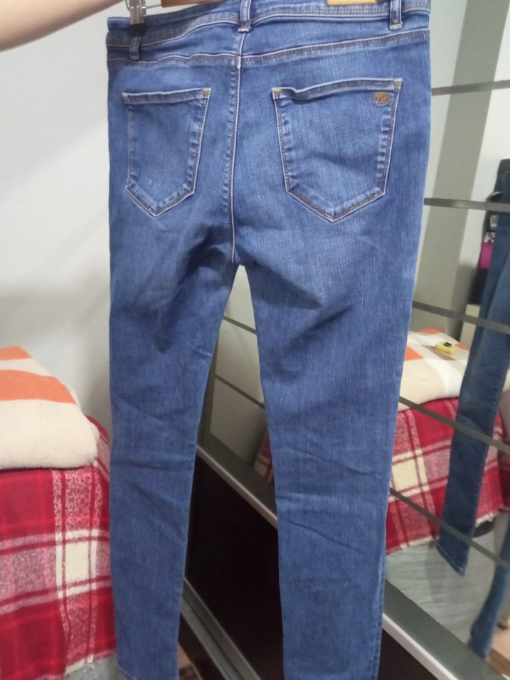Kadın Mavi Denim Regular Fit Jean - Görsel 4
