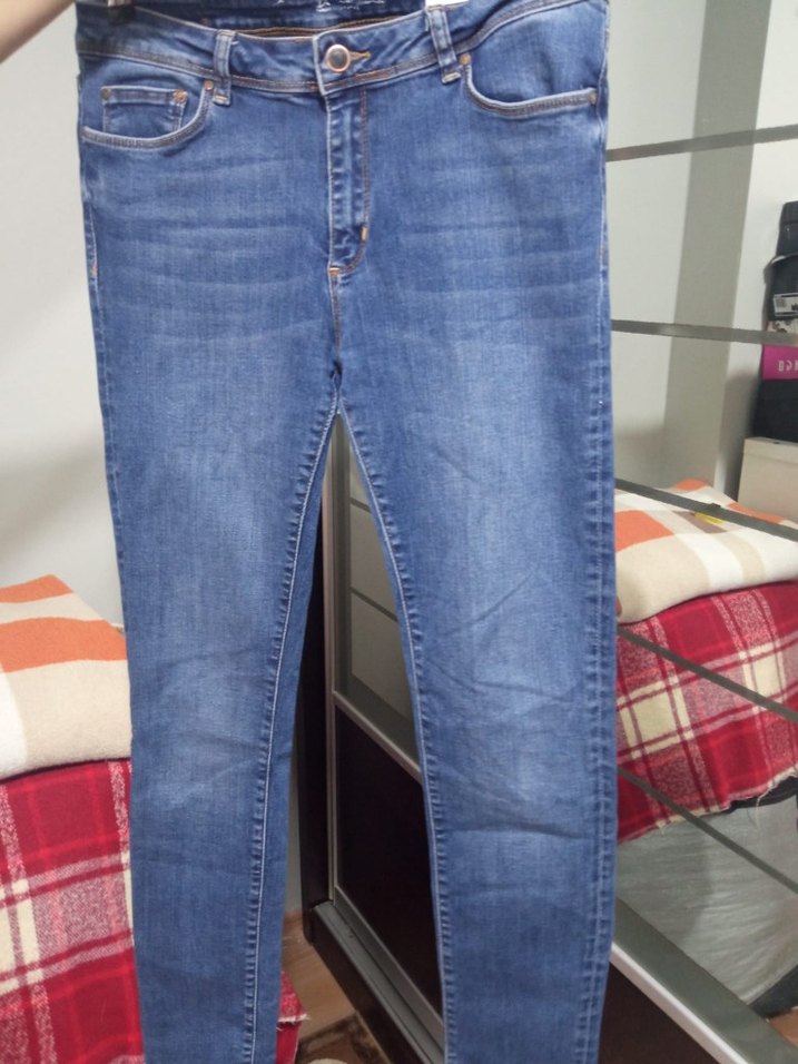 Kadın Mavi Denim Regular Fit Jean - Görsel 2