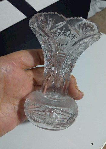 kristal Şeffaf Cam Vazo
