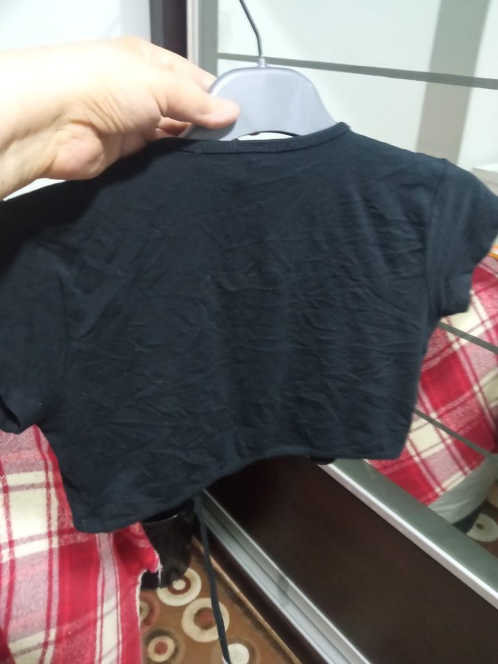 Kız Çocuk Siyah Kısa Kollu Bolero - Görsel 2