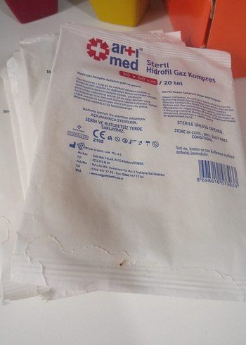 Steril Hidrofil Gaz Kompres 30x80 cm 10 lu - Görsel 4