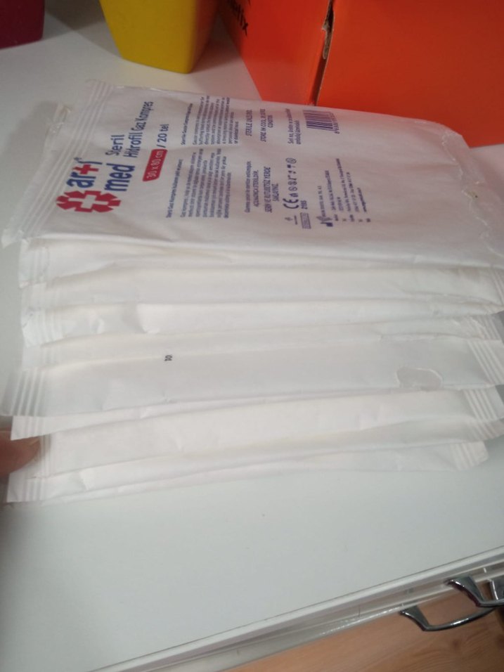 Steril Hidrofil Gaz Kompres 30x80 cm 10 lu - Görsel 5