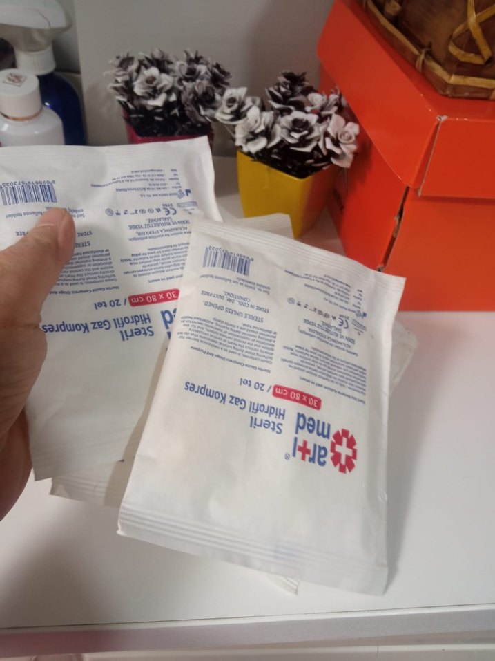 Steril Hidrofil Gaz Kompres 30x80 cm 10 lu - Görsel 3