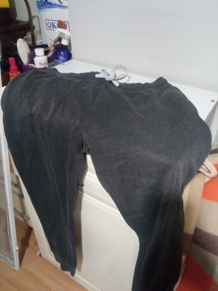 Gri erkek Rahat Kesim Eşofman Altı - Görsel 4