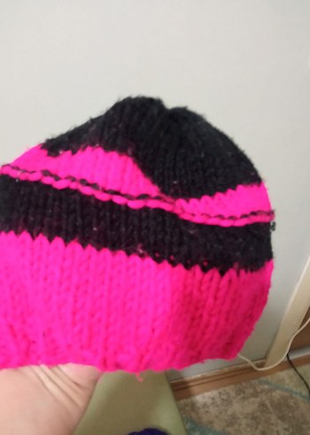 Renkli Kadın Örgü Bere - Görsel 3