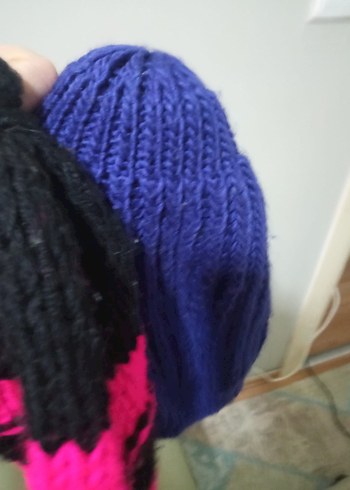 Renkli Kadın Örgü Bere - Görsel 2