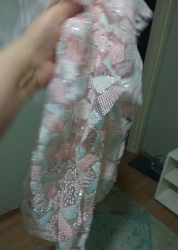 boncuklu ve pullu tül parçaları - Görsel 7