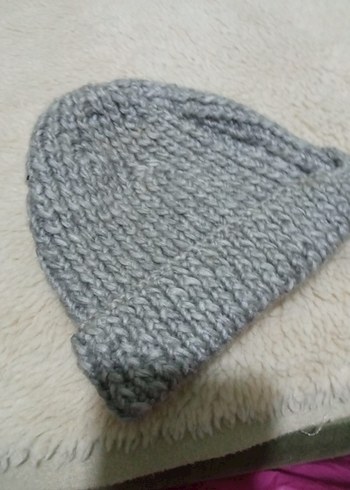 kiz cocuk ve erkek cocuk Gri Bere - Görsel 4