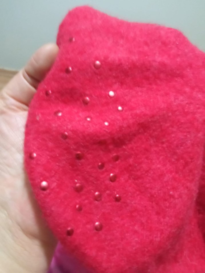 Kadın Kırmızı Örgü Bere ve boyunluk - Görsel 5