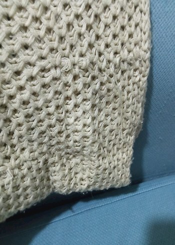 Düğmeli Bej Kadın Örgü Bere - Görsel 5