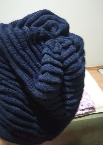 Renkli Örgü Kadın Bere - Görsel 4