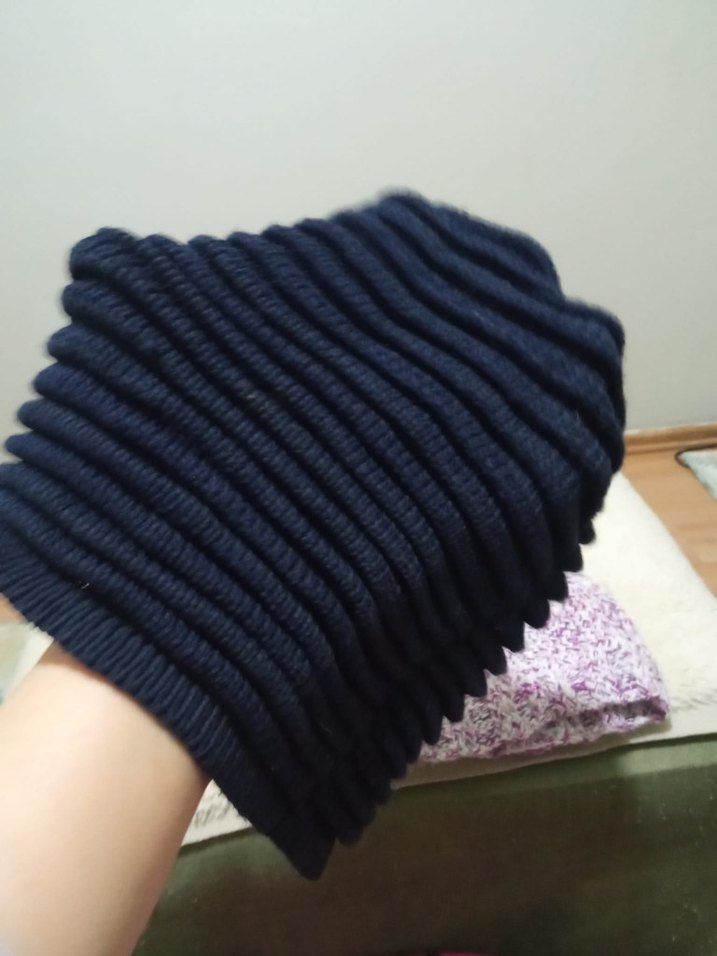 Renkli Örgü Kadın Bere - Görsel 3