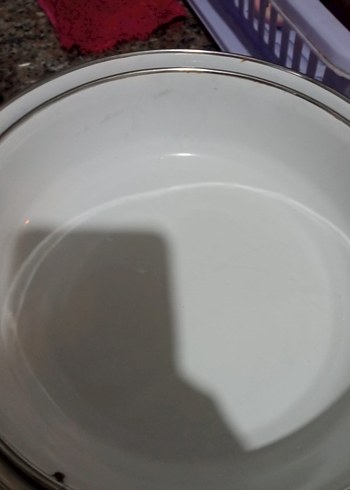 Çiçek Desenli Beyaz emaye Kase Seti - Görsel 10