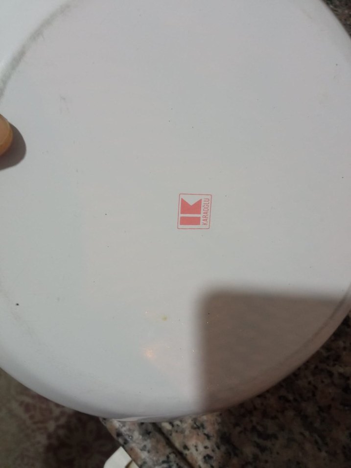 Çiçek Desenli Beyaz emaye  Kase Seti - Görsel 4