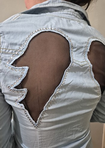 Gotik Denim Gömlek - Görsel 3