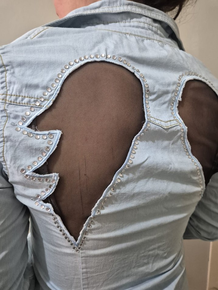 Gotik Denim Gömlek - Görsel 3