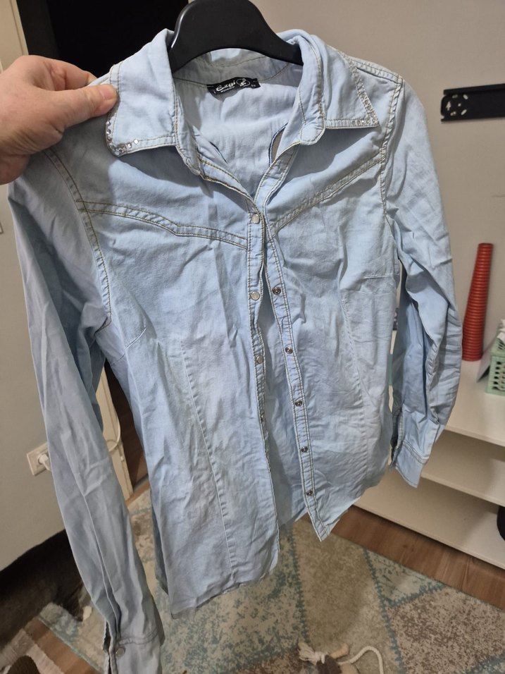 Gotik Denim Gömlek - Görsel 5