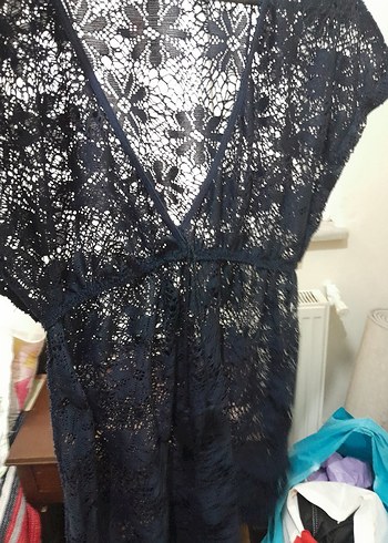 Dantel Detaylı plaj elbisesi - Görsel 2