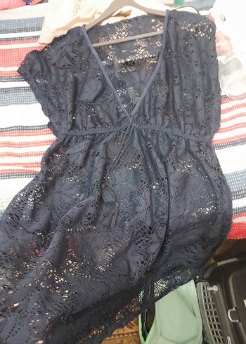 Dantel Detaylı plaj elbisesi - Görsel 4