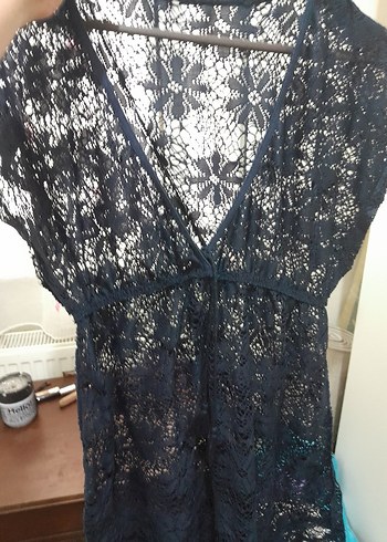 Dantel Detaylı plaj elbisesi - Görsel 5