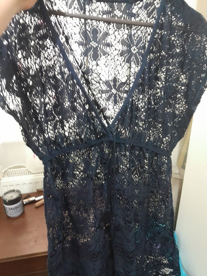 Dantel Detaylı plaj elbisesi - Görsel 5