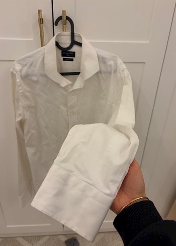 DS damat Erkek Beyaz Klasik Gömlek - Görsel 2