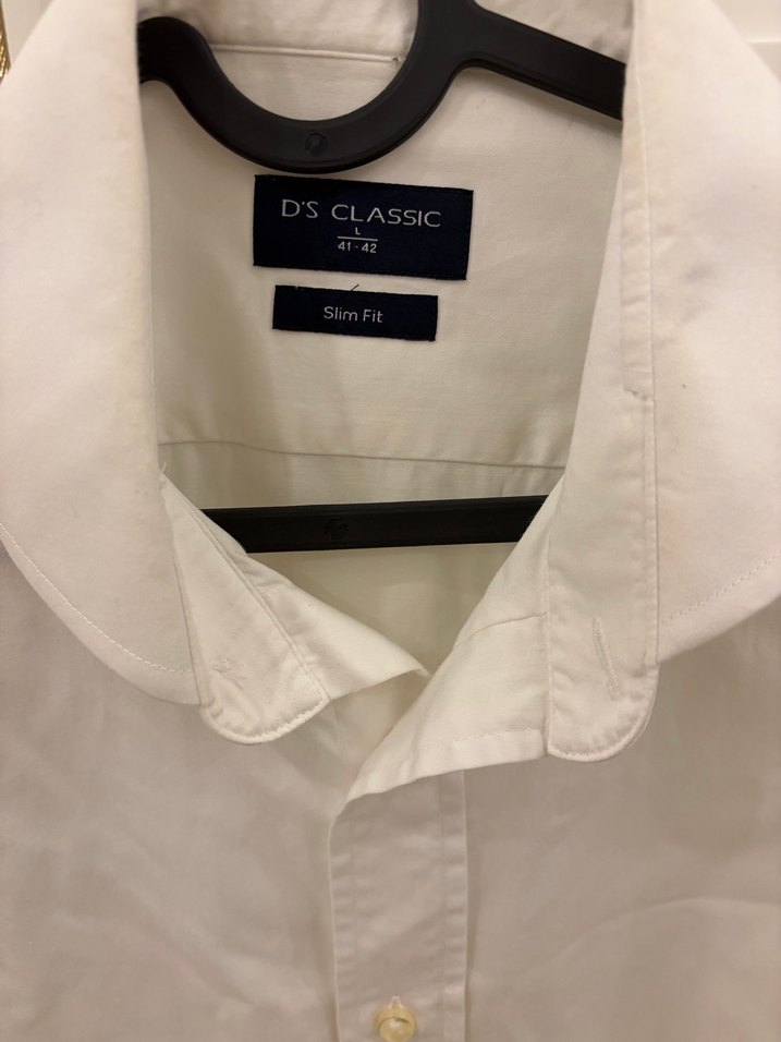 DS damat Erkek Beyaz Klasik Gömlek - Görsel 3