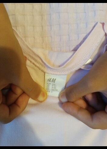 H&M H&M toz pembe tişört
