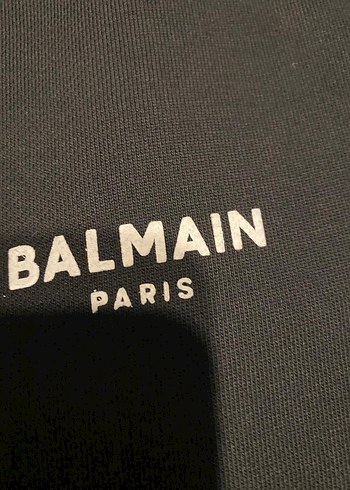 l Beden siyah Renk Balmain Erkek Siyah Sweatshirt