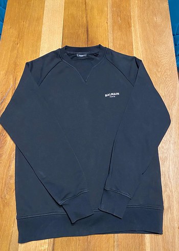 Siyah Balmain Erkek Sweatshirt