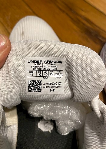 Beyaz Erkek Spor Ayakkabısı - Under Armour - Görsel 7