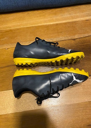 Siyah Erkek Futbol Ayakkabısı Velcro Detaylı - Görsel 4