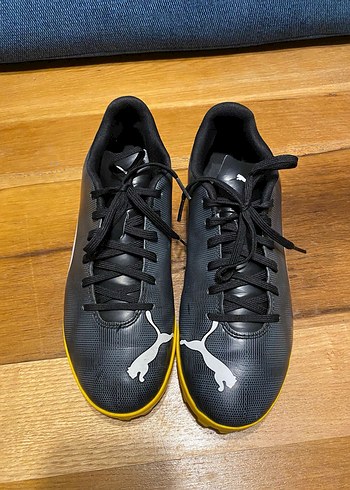 Siyah Erkek Futbol Ayakkabısı Velcro Detaylı - Görsel 3