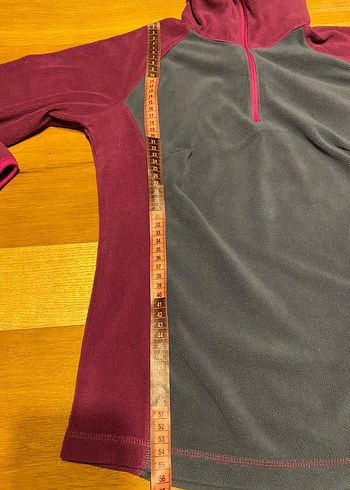 Bordo Gri Fermuarlı kadın - Görsel 4