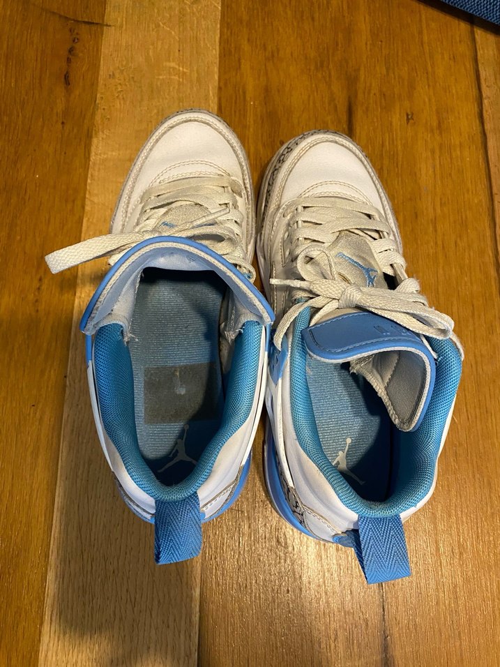 Beyaz Mavi Bağcıklı Basketbol Ayakkabısı - Görsel 5