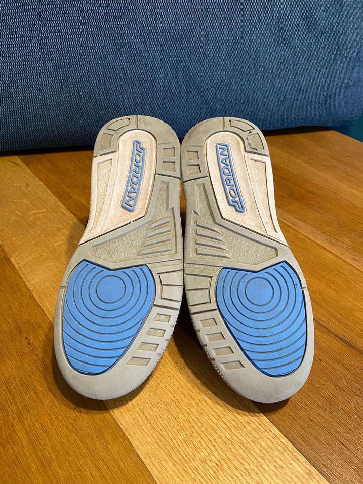 Beyaz Mavi Bağcıklı Basketbol Ayakkabısı - Görsel 4